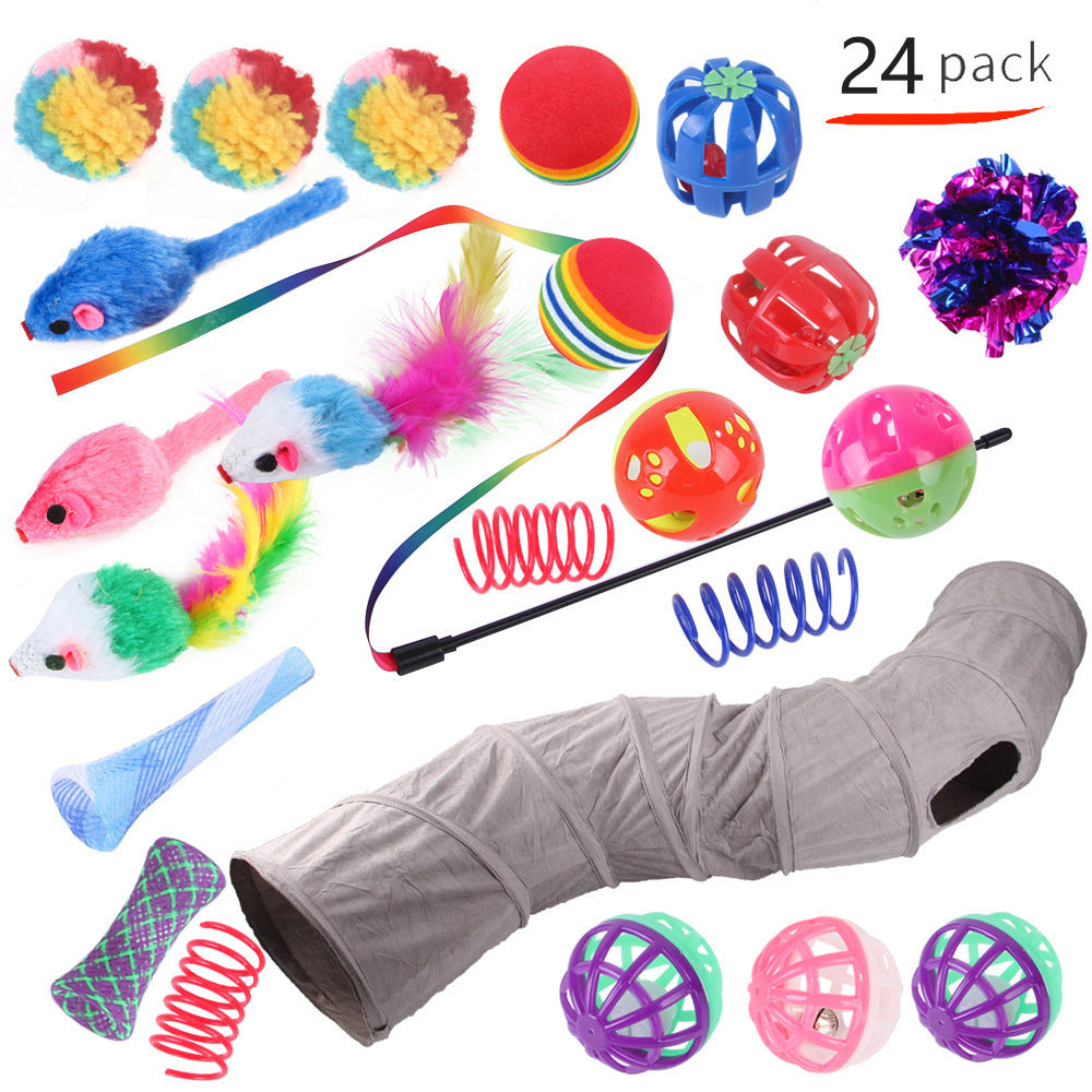 Pet Cat Toy Tunnel Set – Interactive Channel Play for Cats & Kittens