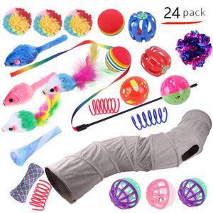 Pet Cat Toy Tunnel Set – Interactive Channel Play for Cats & Kittens