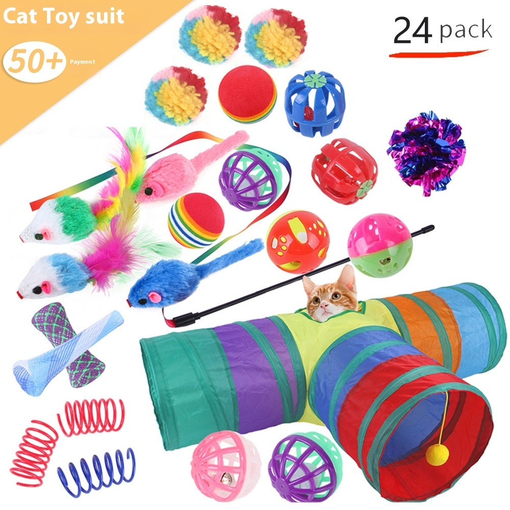 Pet Cat Toy Tunnel Set – Interactive Channel Play for Cats & Kittens