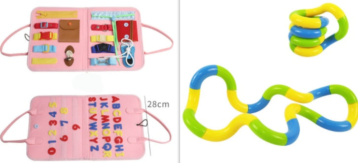 New Busy Book Children’s Sensory Learning Toy – Montessori Busy Board for Toddlers