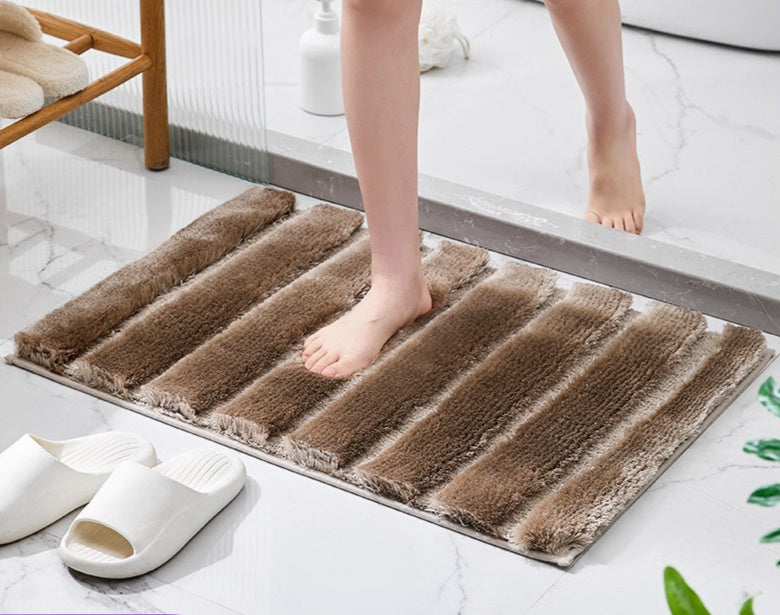 Thickened Anti-Slip Plush Bathroom Mat – Soft, Absorbent & Machine Washable