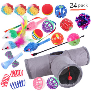 Pet Cat Toy Tunnel Set – Interactive Channel Play for Cats & Kittens